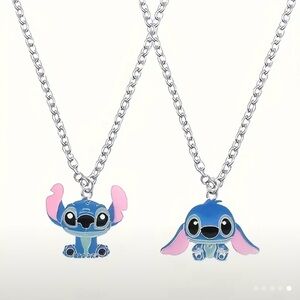 2 Blue and Pink Kids Necklace Set stitch